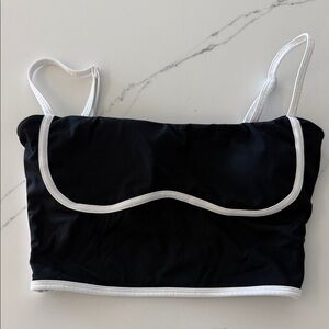 Elegant Black and White Women's Tank Top